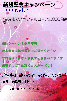 新規記念キャンペーンのクーポン携帯